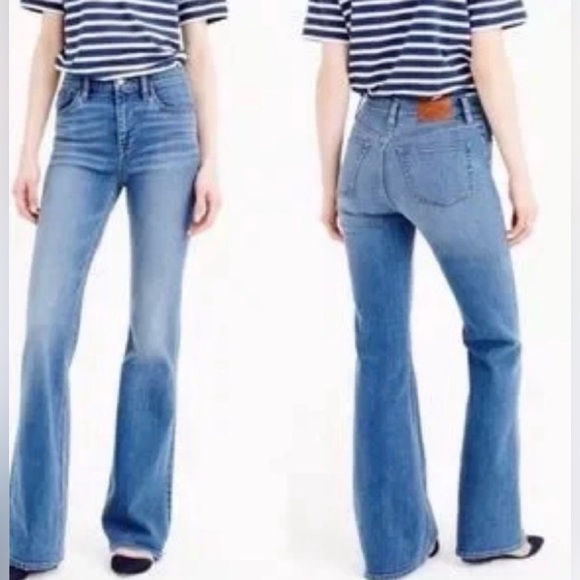 J.Crew's Ashbury Flare jeans Size 28 P - Picture 2 of 8